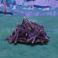 A screenshot of a rummage pile as seen in-game in Kilima