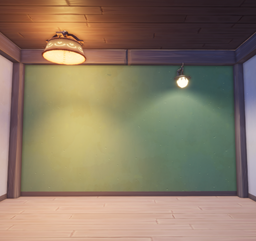 An in-game look at Leafy Emerald Stucco Wall.