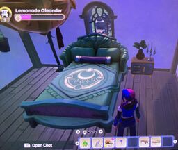Another ingame image of Moonstruck Bed as seen ingame.