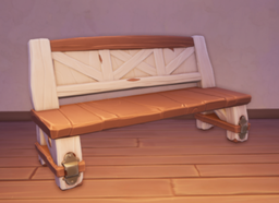 An in-game look at Ranch House Bench.