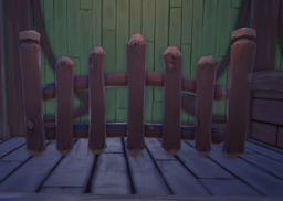How Log Cabin Fence 20x looks in the furniture store.