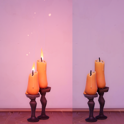 An in-game look at Spooky Candles.