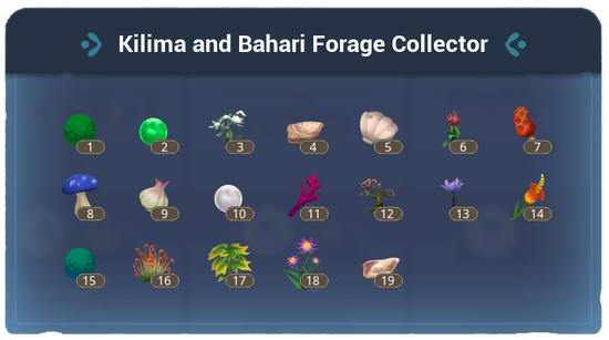 Kilima and Bahari Forage Collector Achievement Details Page.png