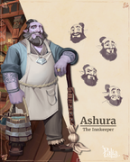 Konzeptzeichnungen für Ashuras Gesichtsausdruck [1]
