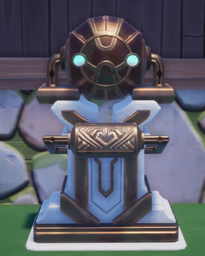 An in-game look at Ancient Galdur Statue.
