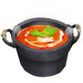 The icon of Cream of Tomato Soup in the in-game inventory.