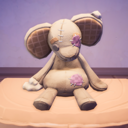 An in-game look at Worn Mouse Plush.
