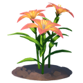 The icon of Tiger Lily Flower in the in-game inventory.