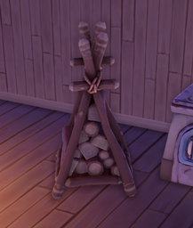 An in-game look at Log Cabin Log Carrier.