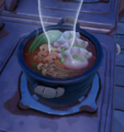 An in-game look at Mushroom Dumpling Soup.