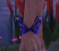 ゲーム内でタソガレチョウが野生でどう見えるか