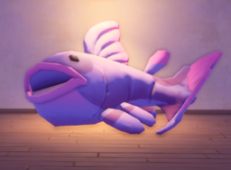 An in-game look at Giant Ancient Fish Plush.