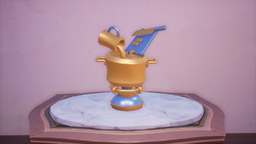 An in-game look at Pan Pals Master Cooking Trophy.