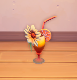 An in-game look at Summer Stripe Citrus Tea.