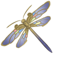 The icon of Jewelwing Dragonfly in the in-game inventory.