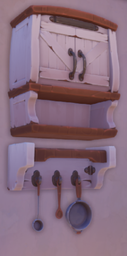 An in-game look at Ranch House Wall Cabinet.