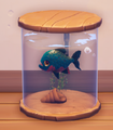 An in-game look at Red-bellied Piranha in a fish tank.
