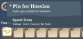 Pin for Hassian: Item description