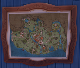 An in-game look at Kilima Village Map.