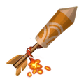 The icon of Orange Crackling Firework in the in-game inventory.