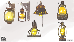Log Cabin Lamps Concept Art [1]