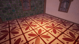 Rose Madder Tile Floor in game.