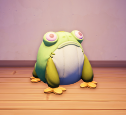 An in-game look at Frogbert Plush.