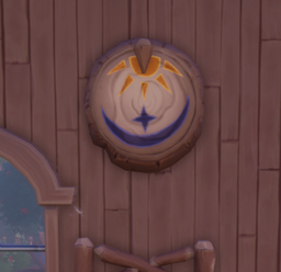 An in-game look at Log Cabin Wall Clock.