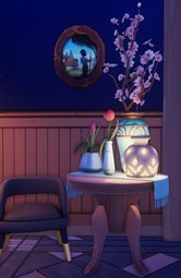The Vase as seen in game among other items.