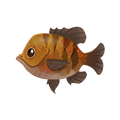 The icon of Orange Bluegill in the in-game inventory.