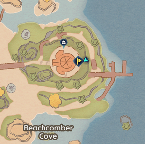 Map location for the item Bottle of Air used in the quest Confidence Collapse