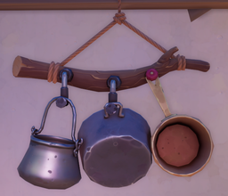 An in-game look at Makeshift Cookware.