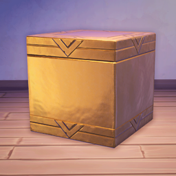 An in-game look at Builders Small Gold Crate.