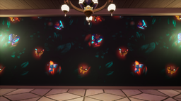 An in-game look at Butterfly Lights Wallpaper.