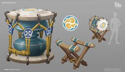 Maji Market Drum Concept Art.