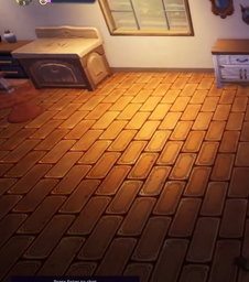 Brass Brick Floor in game.