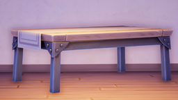 An in-game look at Industrial Dining Table.