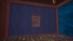 Stained Wood Paneling in game.