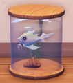 An in-game look at Silvery Minnow in a fish tank.