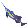 Das Icon von Long Nosed Unicorn Fish im Inventar des Spiels.