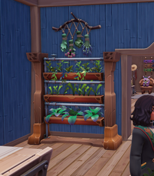 园丁的种植室与游戏中的其他物品一起。