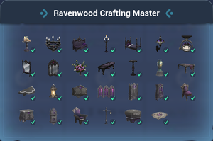 Ravenwood Crafting Master Accomplishment.png