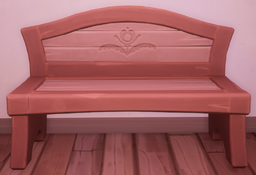 An in-game look at Homestead Large Bench.