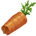 The icon of Half Eaten Carrot in the in-game inventory.