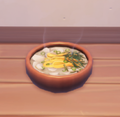 An in-game look at Rice Cake Soup.