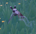 An in-game look at Kilima Night Moth when found in the wild.