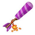 The icon of Purple Roctail Firework in the in-game inventory.