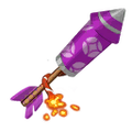 The icon of Purple Peony Firework in the in-game inventory.