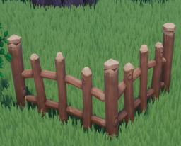 Another image of Log Cabin Fence 20x on the housing plot.