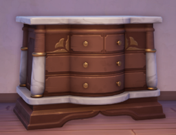 An in-game look at Bellflower Dresser.